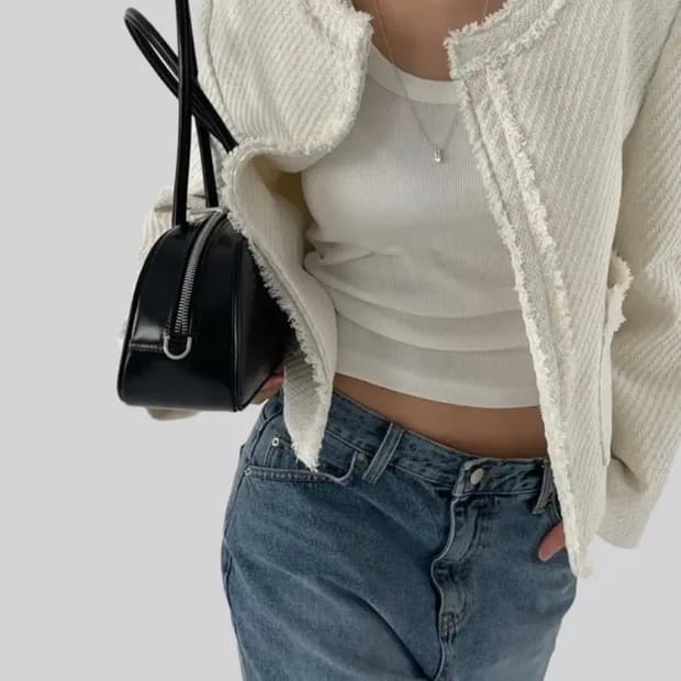 어텀 [made]클래식트위드자켓 아이보리