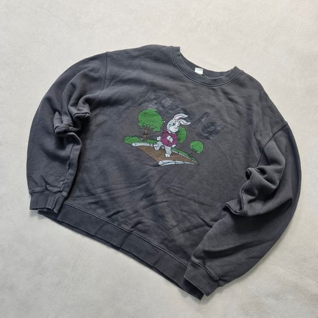 L MMLG 토끼 그래픽 맨투맨 0320Y