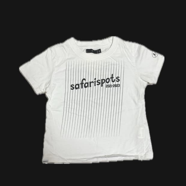 사파리스팟 스포츠매거진 반팔티 1/2 1사이즈 화이트