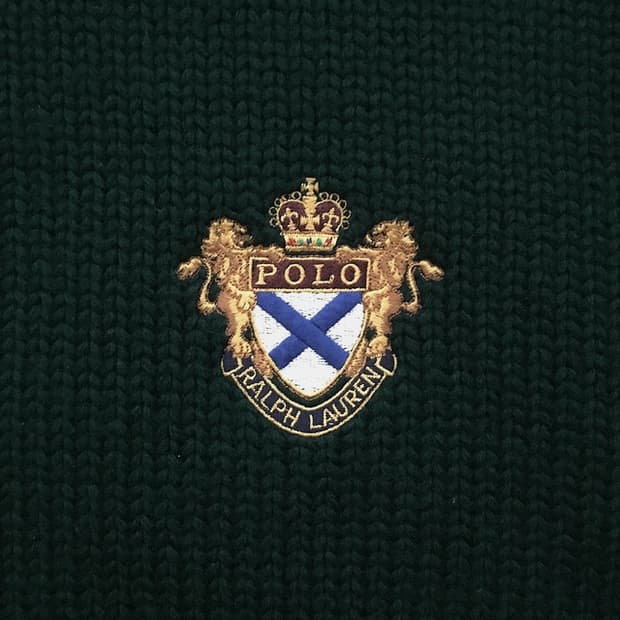 90s classic emblem knitted sweaters