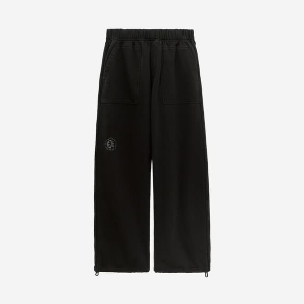 3)1011 fatigue sweat pants bleaced black
