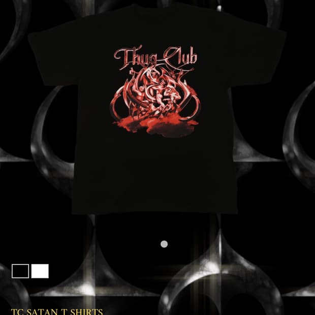 떠그클럽 사탄티셔츠 3사이즈(L