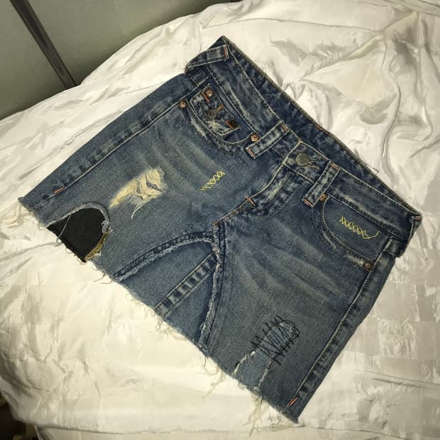 True Religion 트루릴리전 데님 미니스커트