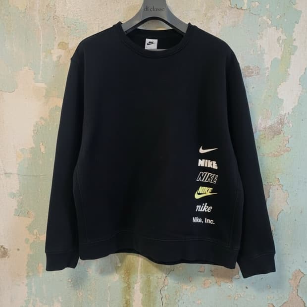 나이키 신형 기모 맨투맨 블랙 XXL