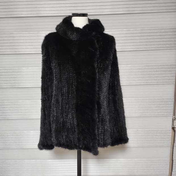 《새상품》100%밍크 니팅 가디건 스타일 코트