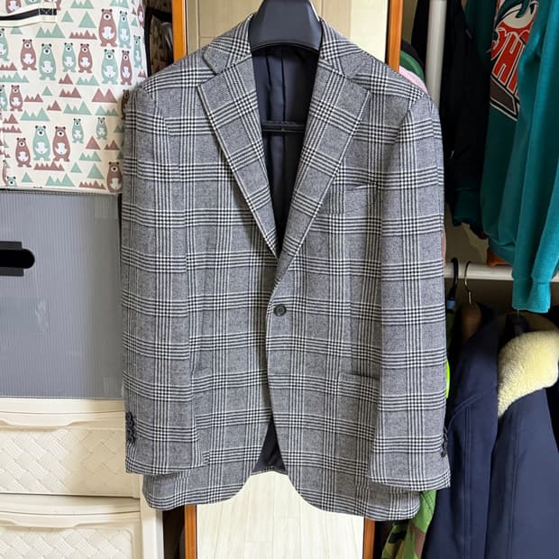 링자켓 블랙라벨 글렌체크 자켓 46