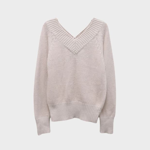 시네마클럽 핑크 브이넥 니트 60626