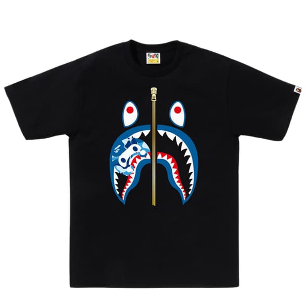 ABC CAMO MILO SHARK TEE 베이프 티셔츠