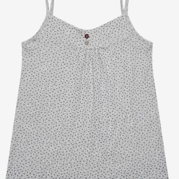시오 BLOSSOM SHIRRING SLEEVELESS