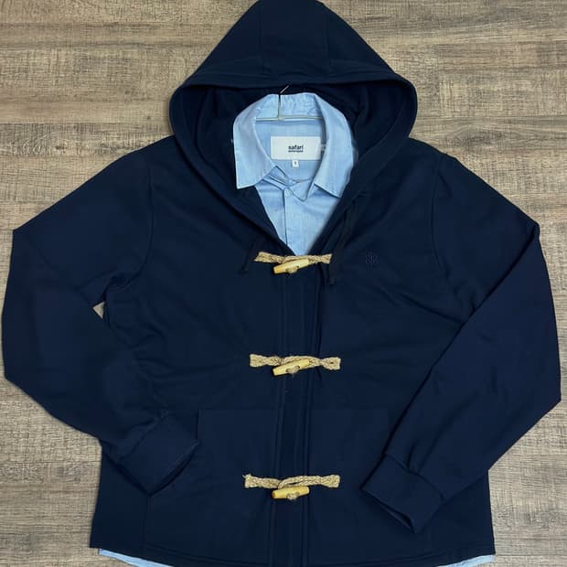 사파리스팟 (safarispot) 스쿨 셔츠 더플 후드집업