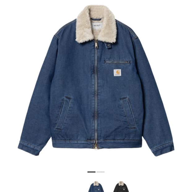 칼하트 WIP 헤럴드 자켓 블루 월 스톤 워시드 L사이즈