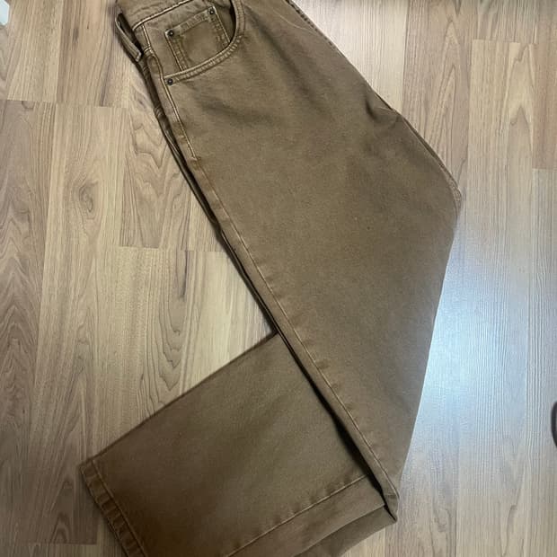 반스 체크-5 배기 데님 팬츠