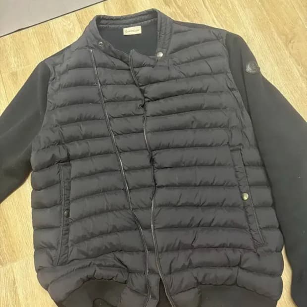 몽클레어 니트패딩 블랙와펜 (XL)