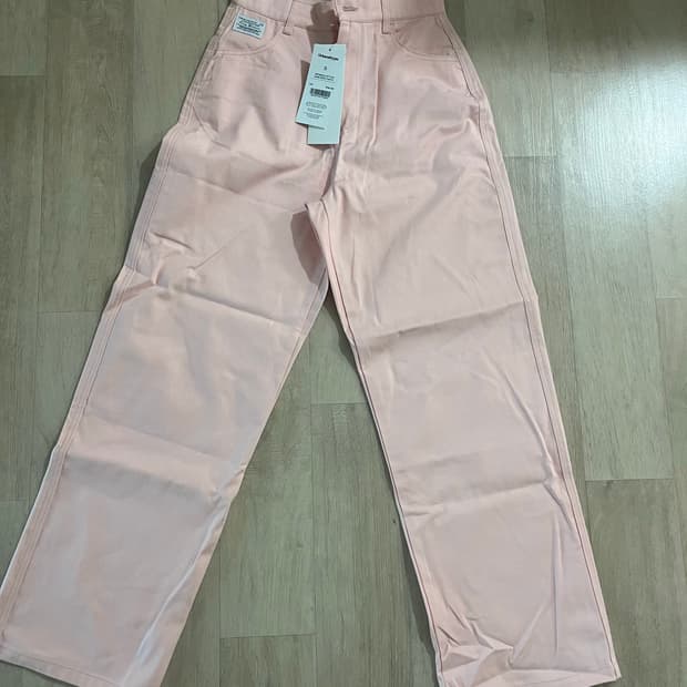 어반디타입 세미 코튼 와이드 팬츠 핑크!