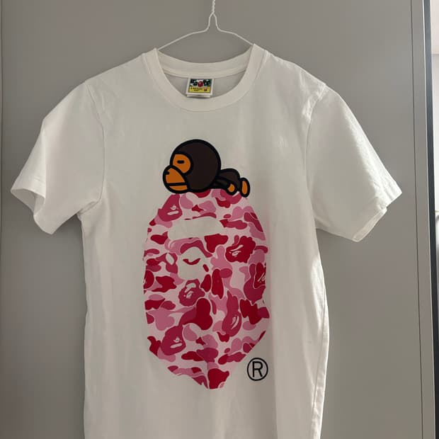 XS 베이프 여성 반팔 마일로 