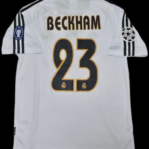 03-04 레알마드리드 홈킷 베컴 반팔유니폼 L사이즈