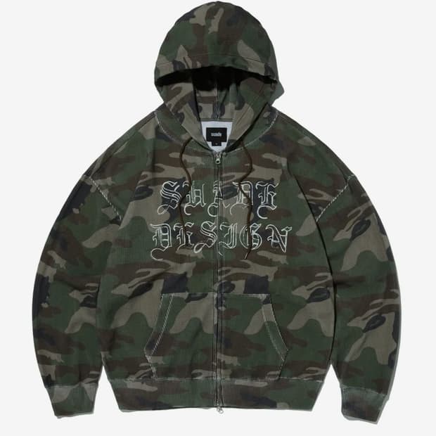 THERMAL CAMO HOOD ZIP UP [CAMO]