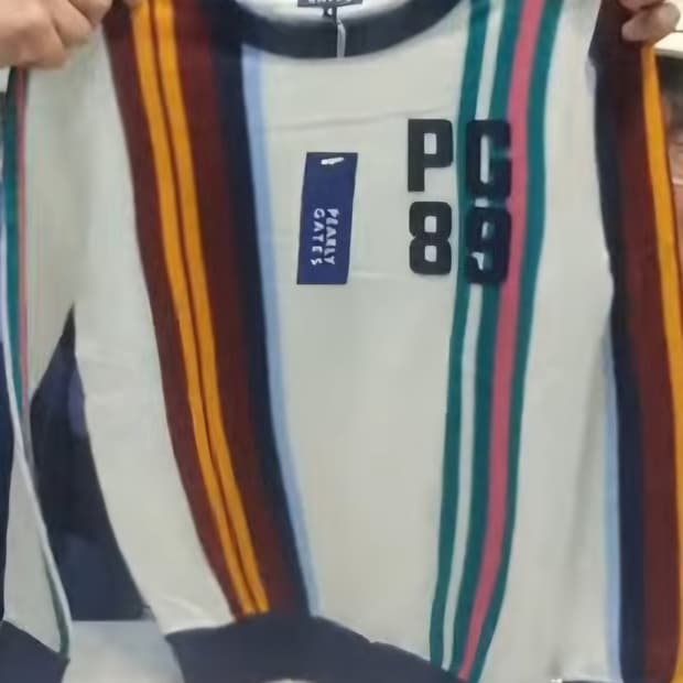 정품)파리게이츠남성 골프스트라이프로고니트새상품미개봉L(100)