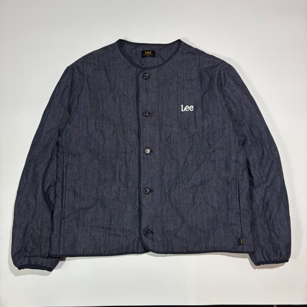 리 노카라 데님 퀼팅 자켓