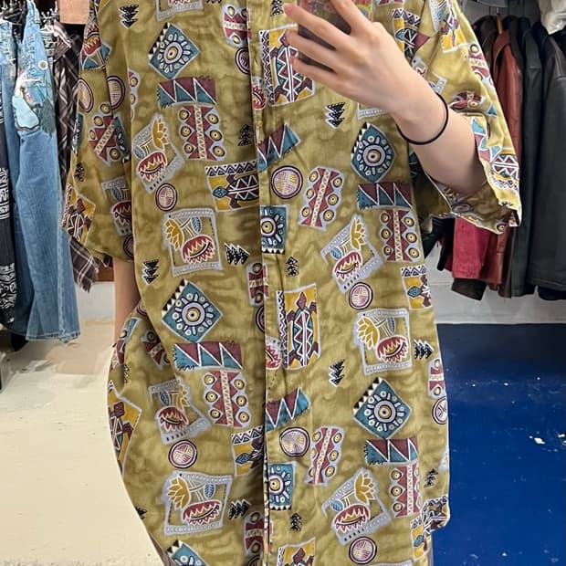 Resort Collection 패턴 반팔 셔츠