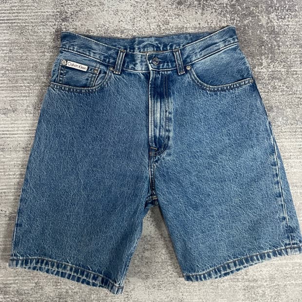 90s Ck 데님 하프팬츠
