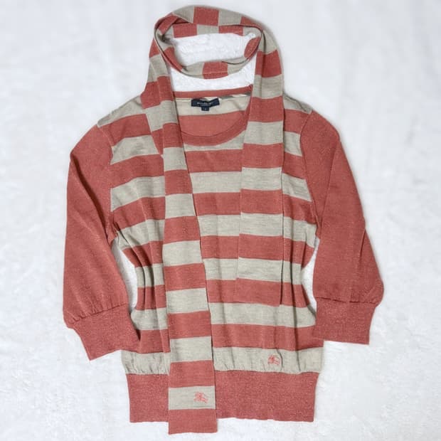 Burberry 버버리 모리걸 오네갸루 스카프 니트 셋업 ≽^•⩊•^≼