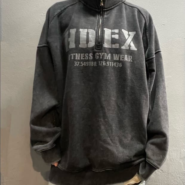 HDEX 하프넥 맨투맨
