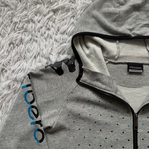 KAPPA 일본빈티지 땡땡이 후드집업 카파 땡땡이후드집업 M 95