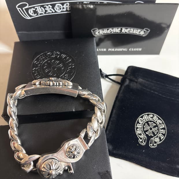 크롬하츠 ID팬시 링크 클립 팔찌