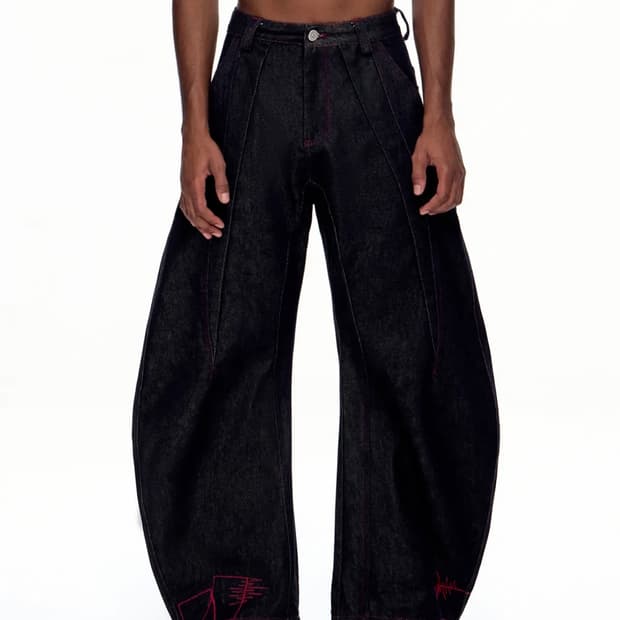 [새제품/L] emobrother 커브드 데님