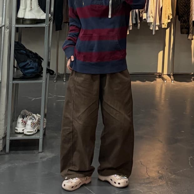 폴로랄프로렌 포니로고 스트라이프 후드럭비셔츠 A2968