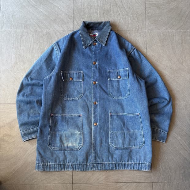 80s 80년대 미국 생산 빅맥 초어 데님 자켓 