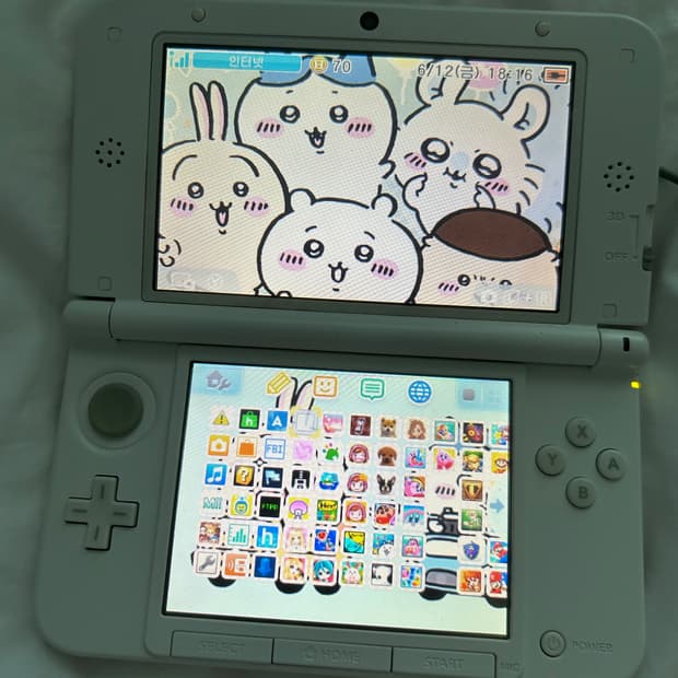 (한글판) 닌텐도 3ds xl 핑크 (내맘대로 스티커 사진O)