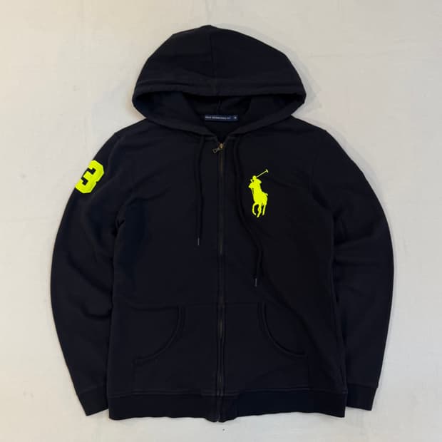 폴로 랄프로렌 빅포니 치프키프 후드집업 블랙