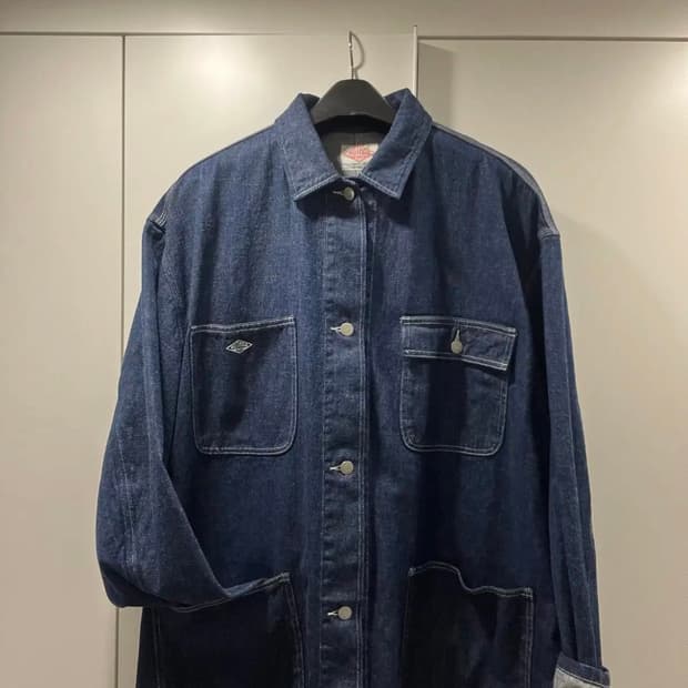 단톤 데님 셔츠 자켓