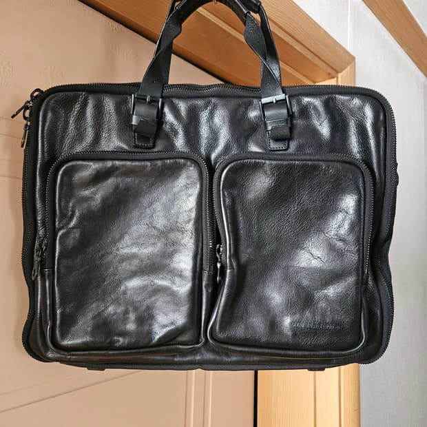 빈폴 by 준지 브리프케이스 소가죽 가방