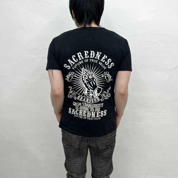 Chicano style printing short sleeve