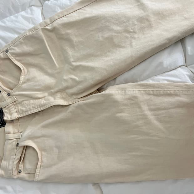 베르사체 정품 아이보리 데님 사이즈31 45