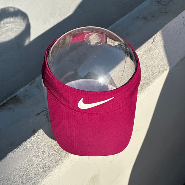 [F] 나이키 버건디 썬바이저 썬캡 모자