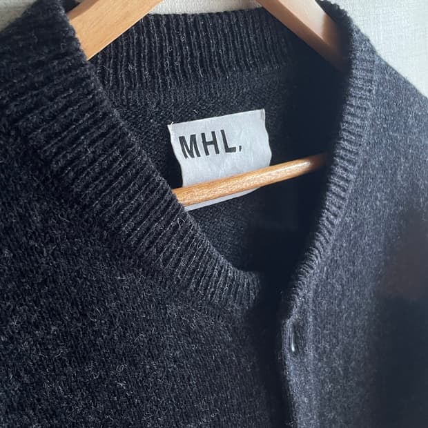 MHL 마가렛호웰 파인 셔틀랜드 울 가디건 L