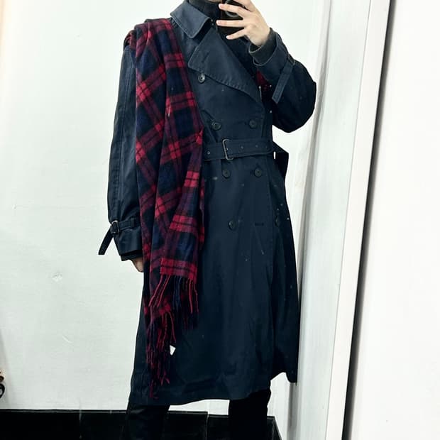 1/OFF Paris 업사이클 우븐 패널 트렌치 코트