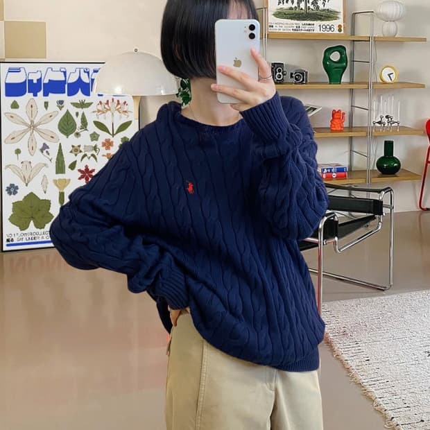 폴로랄프로렌 케이블 니트 (Man XL) AA0917