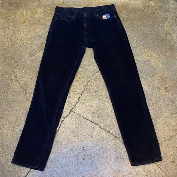 블랙 리바이스 코듀로이 팬츠 골덴바지