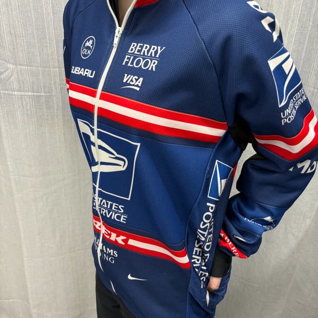 나이키 USPS 레이싱 사이클 트랙탑 져지 자켓 Size: XL