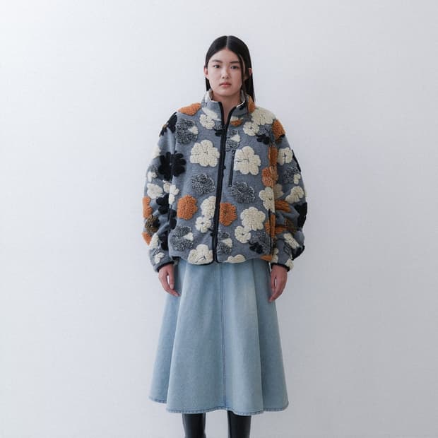 에핑글러 플라워 후리스 그레이s