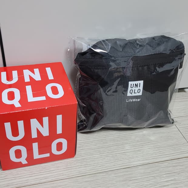 유니클로 포켓더블 더플백 + 큐브 티슈