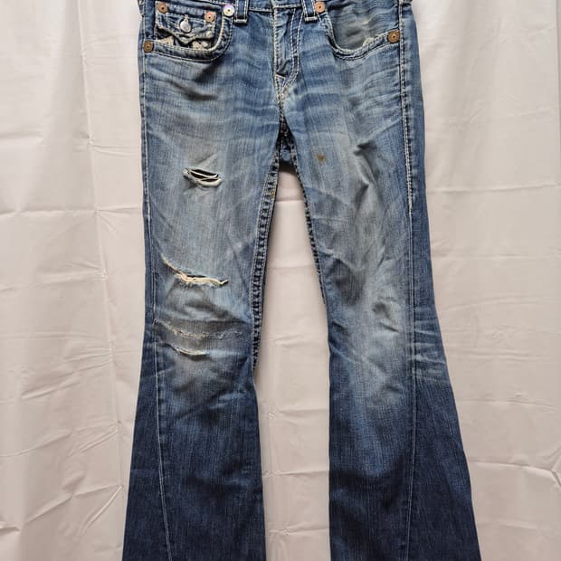 트루릴리젼 부츠컷 데님 