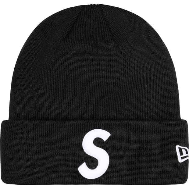 슈프림 뉴에라 S 로고 비니 블랙 - 24FW