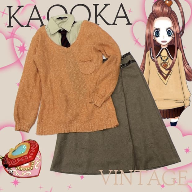 🍦슈슈룬 쇼콜라 교복 코디세트🍦고갸루 넥타이 일본 교복 레이어드 