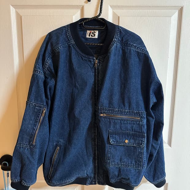 IS ISSEY MIYAKE Design Denim Bomber Jack